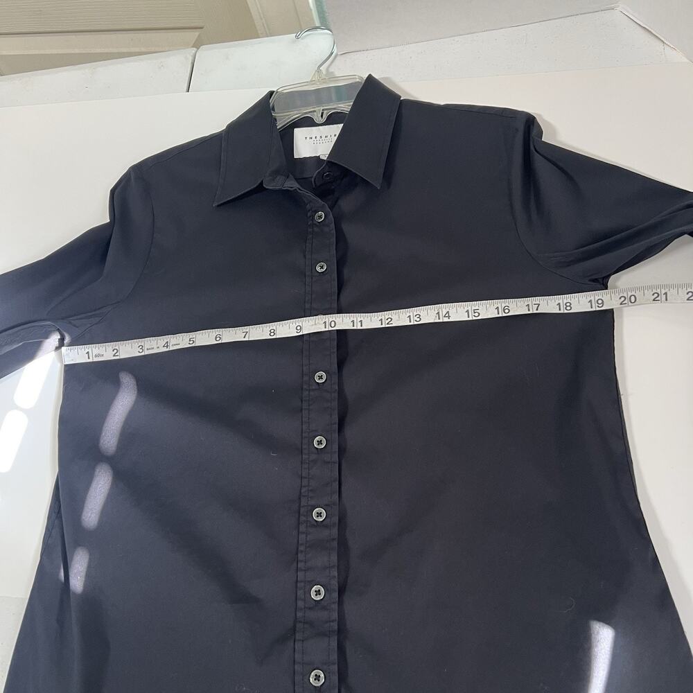 Rochelle Behrens The Shirt Womens Small Black Button Down Top Capsule Career - Picture 8 of 11